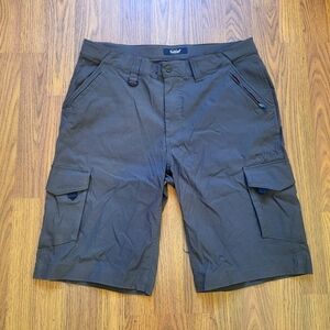 Far West Cargo Shorts 8 Pocket Design W32 Mens Charcoal Grey
